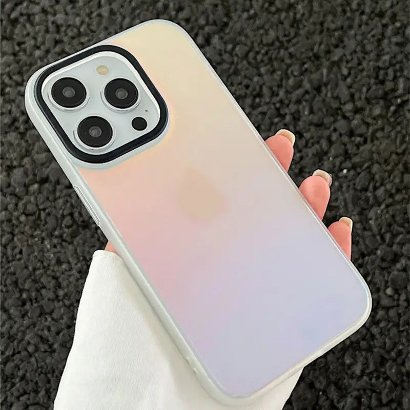 Laser Gradient Color Glitter Phone Case for iPhone