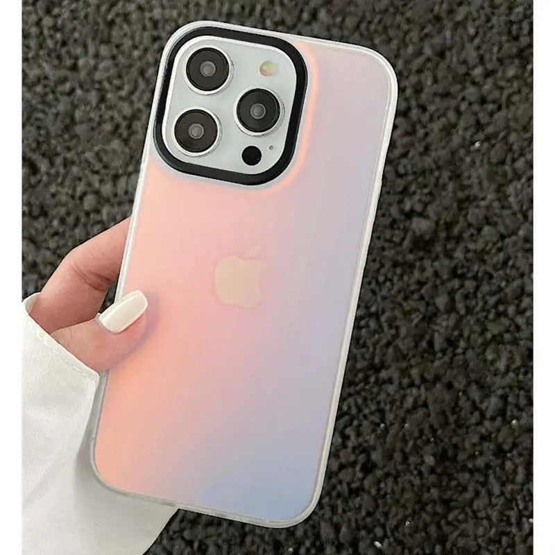 Laser Gradient Color Glitter Phone Case for iPhone