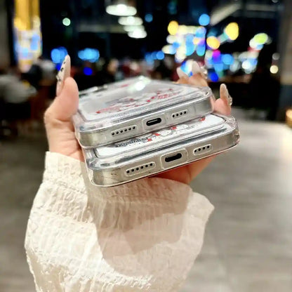 Liquid Quicksand Kitty Phone Case for iPhone