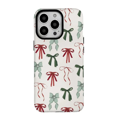 Coque iPhone MagSafe à nœuds roses girly pour Samsung