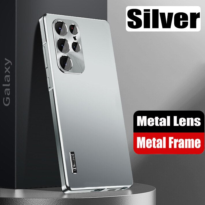 Newest Magnetic Close Aluminum Alloy Metal Case For Samsung Galaxy S23 S22 S21 Series