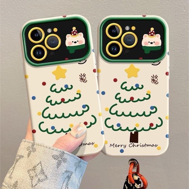 Hand-drawn Tree Lanyard Case for iPhone Series 17 16 15 141 13 12 11 Pro Max 7 8 Plus SE