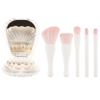 Mini Makeup Brushes Set Mirror Soft Fluffy for Cosmetics Foundation Powder Eyeshadow Kabuki Blending Makeup Brush Beauty Tool