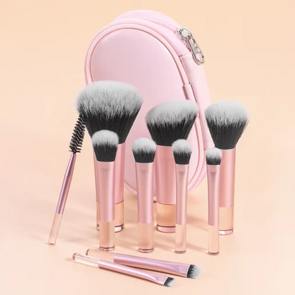 Mini Makeup Brushes Set Mirror Soft Fluffy for Cosmetics Foundation Powder Eyeshadow Kabuki Blending Makeup Brush Beauty Tool