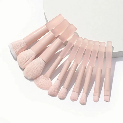 Mini Makeup Brushes Set Mirror Soft Fluffy for Cosmetics Foundation Powder Eyeshadow Kabuki Blending Makeup Brush Beauty Tool