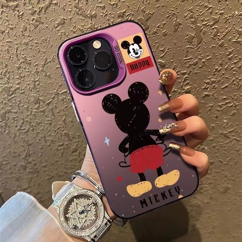 Cute Mick Cartoon Mouse Protective Case for iPhone 17 Air 16 15 14 13 12 11 Pro Max Plus X Xr 7 8