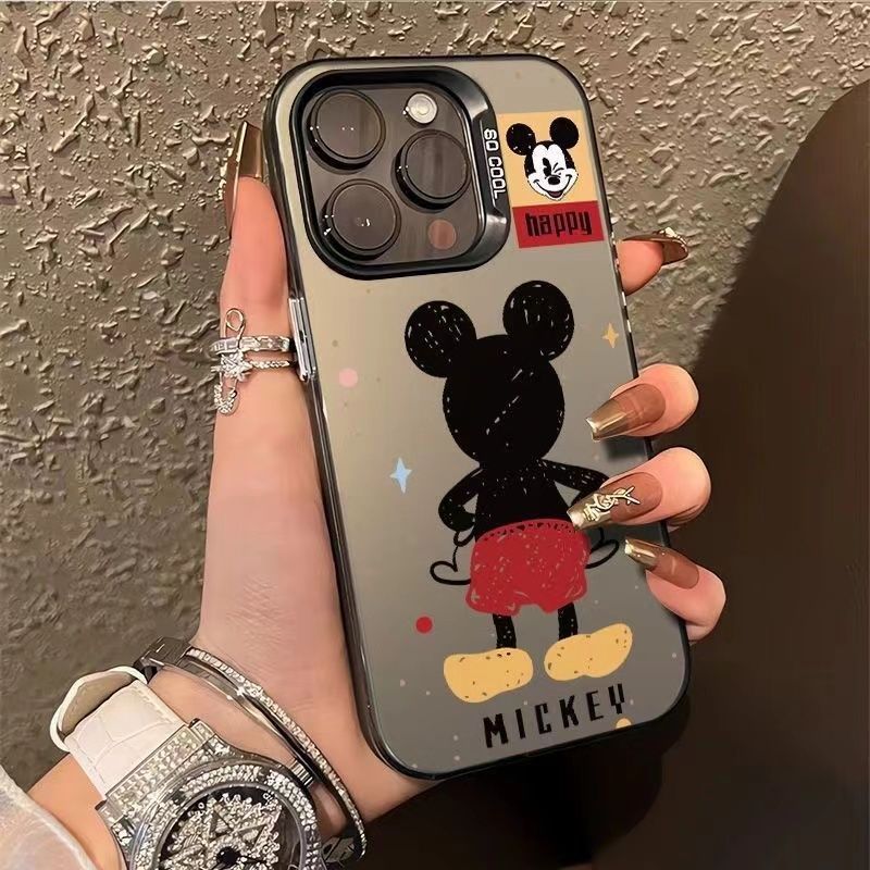 Cute Mick Cartoon Mouse Protective Case for iPhone 17 Air 16 15 14 13 12 11 Pro Max Plus X Xr 7 8