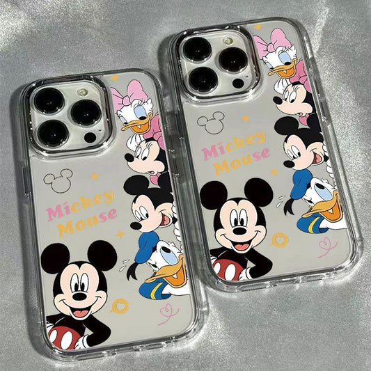 Cute Mick Cartoon Mouse Protective Case for iPhone 17 Air 16 15 14 13 12 11 Pro Max Plus X Xr 7 8