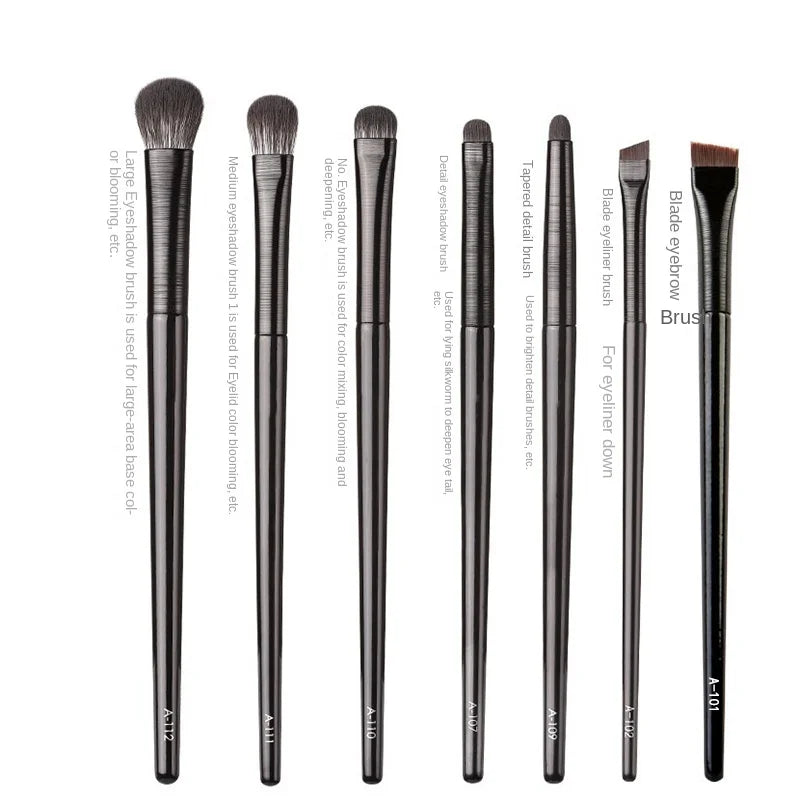 Natural Material Professional Makeup Brush Set Eye Shadow Powder Foundation Blush Contour Shadow Mixed Makeup Beauty Tool