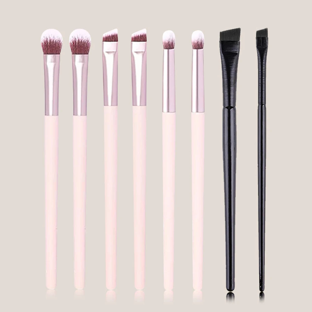 Natural Material Professional Makeup Brush Set Eye Shadow Powder Foundation Blush Contour Shadow Mixed Makeup Beauty Tool