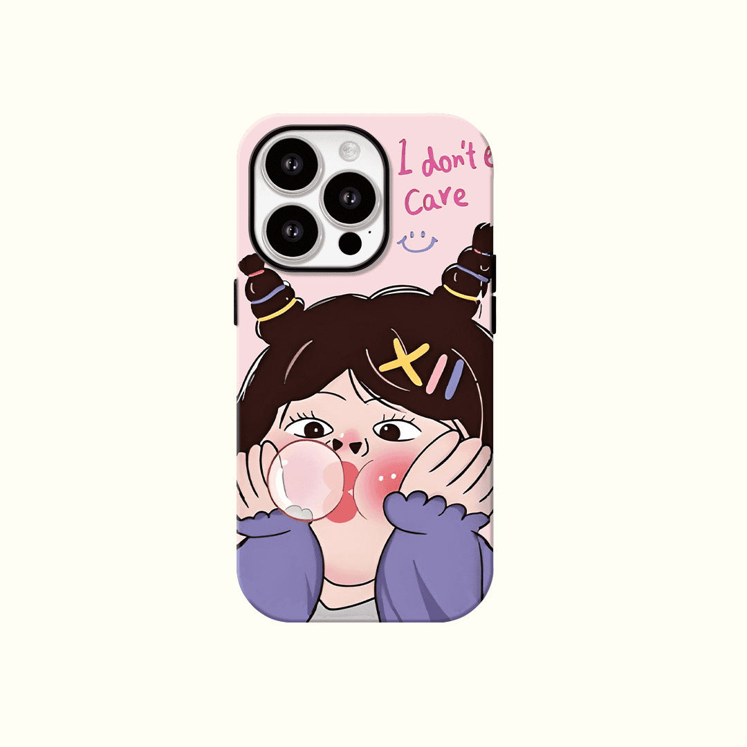 Cute Kitty Lovely Girls Cartoon MagSafe Phone Case For iPhone