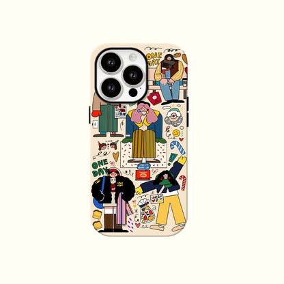 Cute Kitty Lovely Girls Cartoon MagSafe Phone Case For iPhone