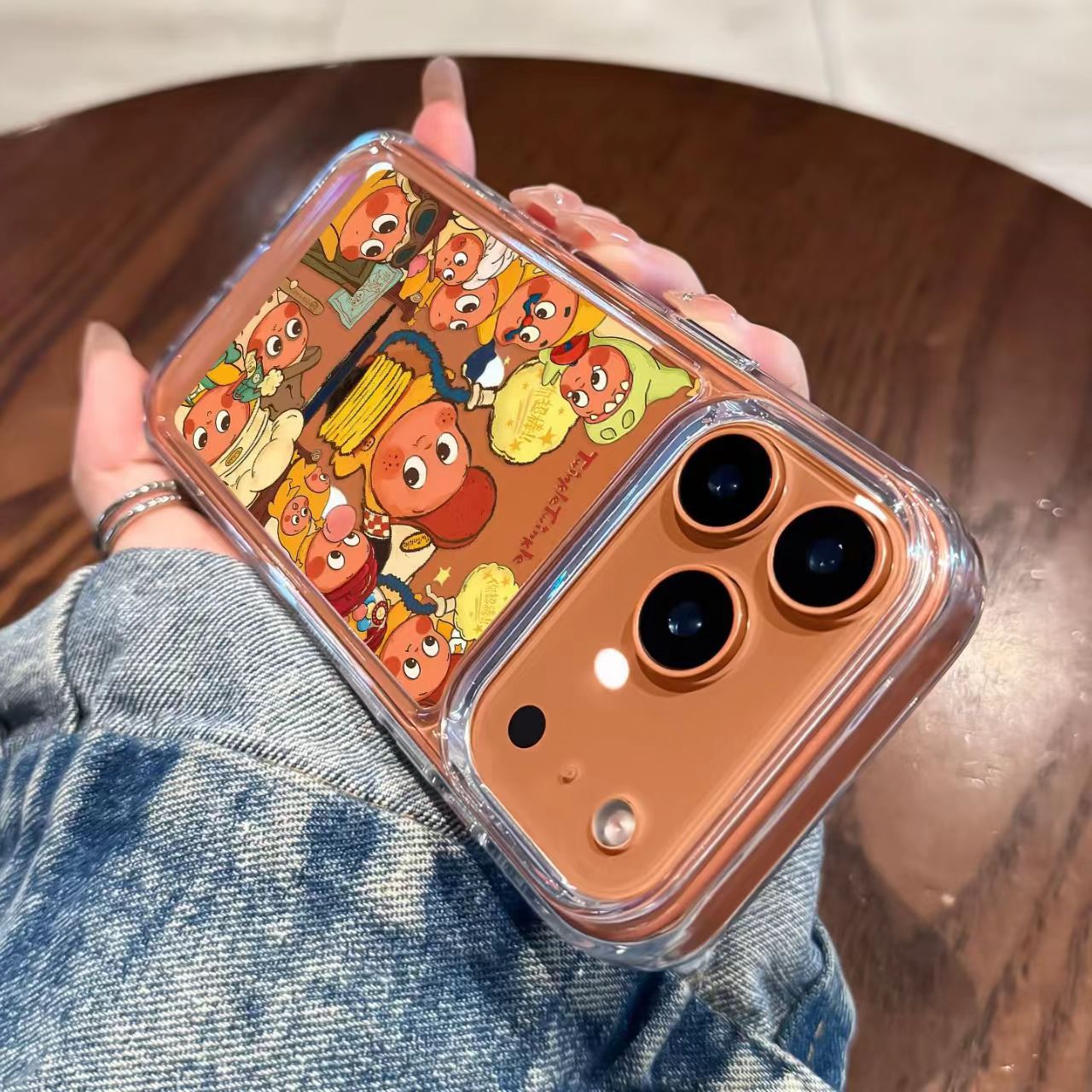 Cute Cartoon Twinkle Clear Case for iPhone 17 Air 16 15 14 13 12 11 Pro Max Plus X Xr 7 8