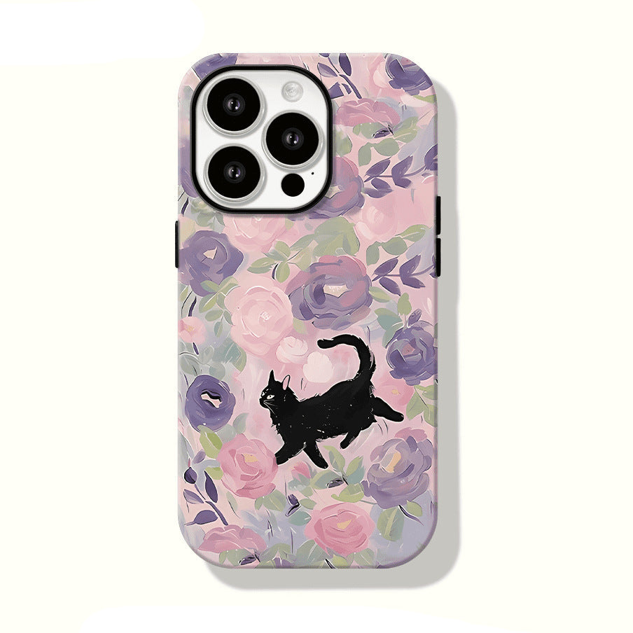 Cute Kitty Lovely Girls Cartoon MagSafe Phone Case For iPhone