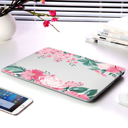 Floral Laptop Protective Case for Apple MacBook Clear Frosted Cover