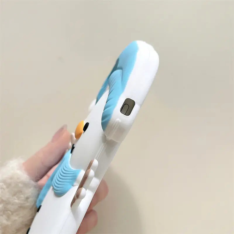 Snowman Shape Silicone Cute Kawaii Phone Case for iPhone 16 15 14 13 12 Series