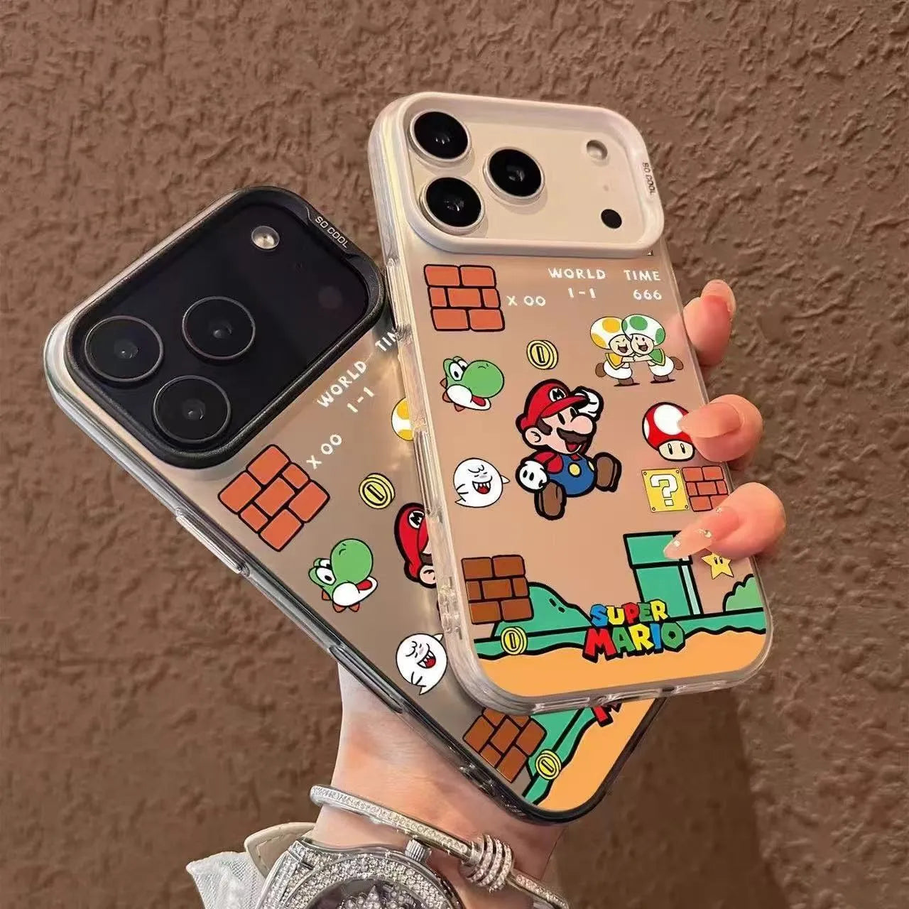 Cute Mari Clear Phone Case For iPhone