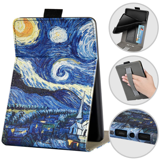 Kindle Paperwhite Handheld Protective Case with Painted Leather Case