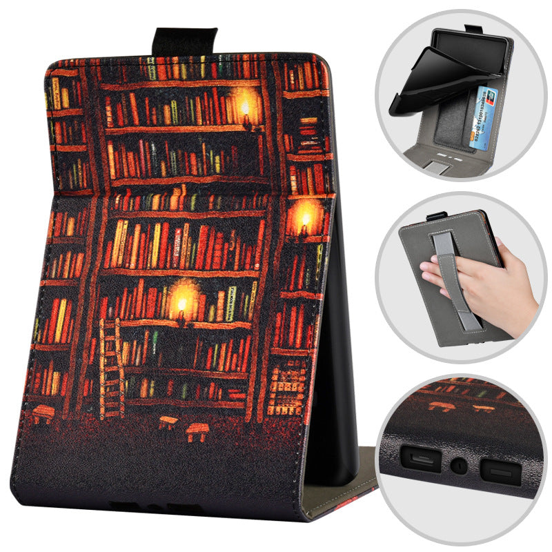 Kindle Paperwhite Handheld Protective Case with Painted Leather Case
