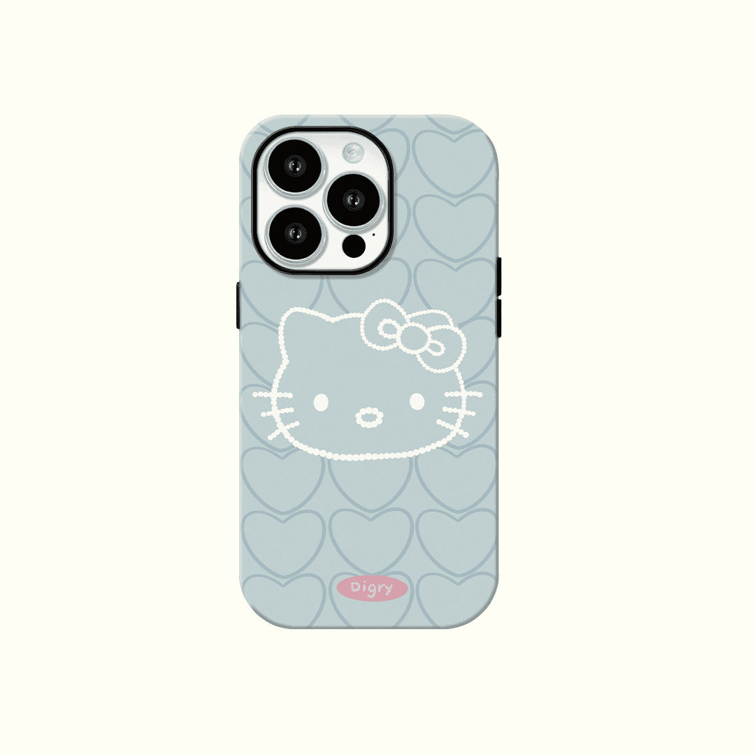 Cute Kitty Lovely Girls Cartoon MagSafe Phone Case For iPhone