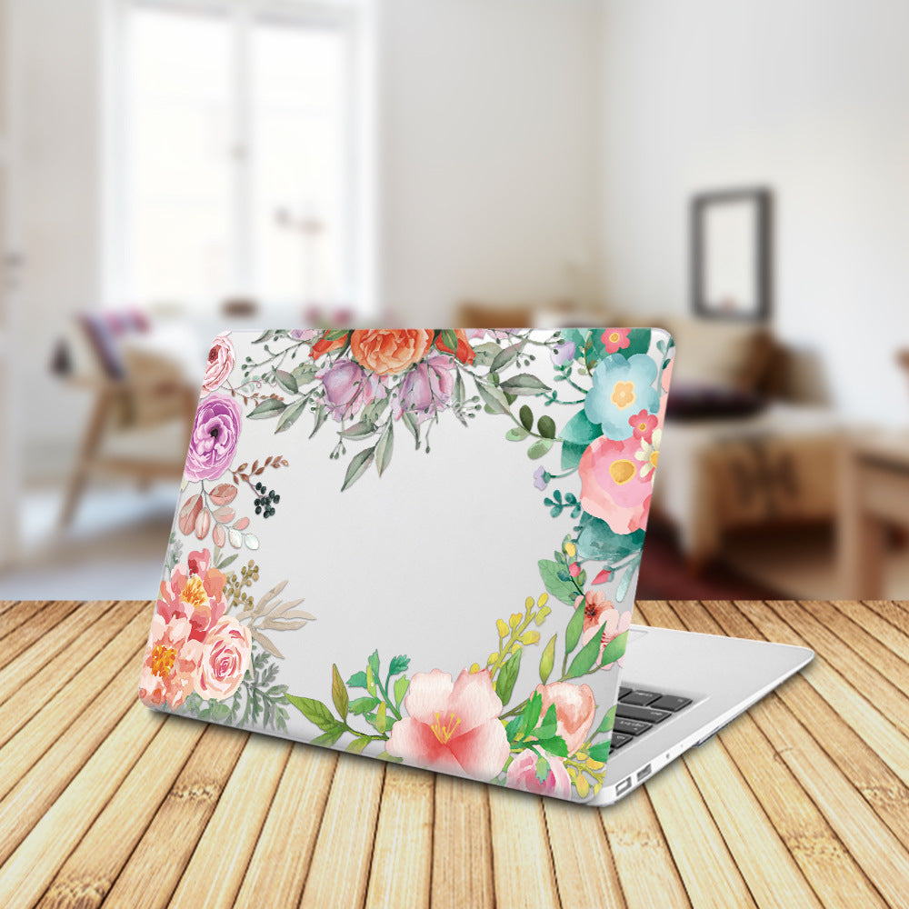 Floral Laptop Protective Case for Apple MacBook Clear Frosted Cover