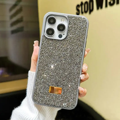 Rhinestone Diamond Phone Case For iPhone 11 12 13 14 15 16 17 Pro Max 16 Plus Shiny Shockproof Protective Cover