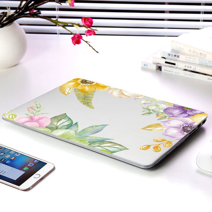 Floral Laptop Protective Case for Apple MacBook Clear Frosted Cover