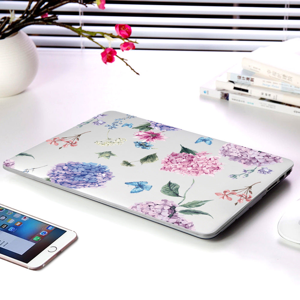 Floral Laptop Protective Case for Apple MacBook Clear Frosted Cover