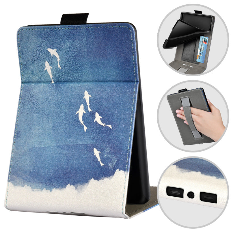 Kindle Paperwhite Handheld Protective Case with Painted Leather Case