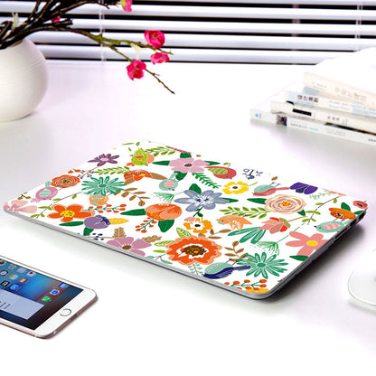 Floral Laptop Protective Case for Apple MacBook Clear Frosted Cover