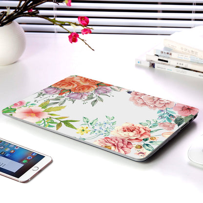 Floral Laptop Protective Case for Apple MacBook Clear Frosted Cover