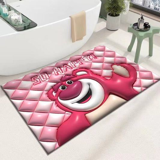 Diatomaceous Earth Quick Dry Floor Mat - Non-Slip Foamed Printed Mat for Home