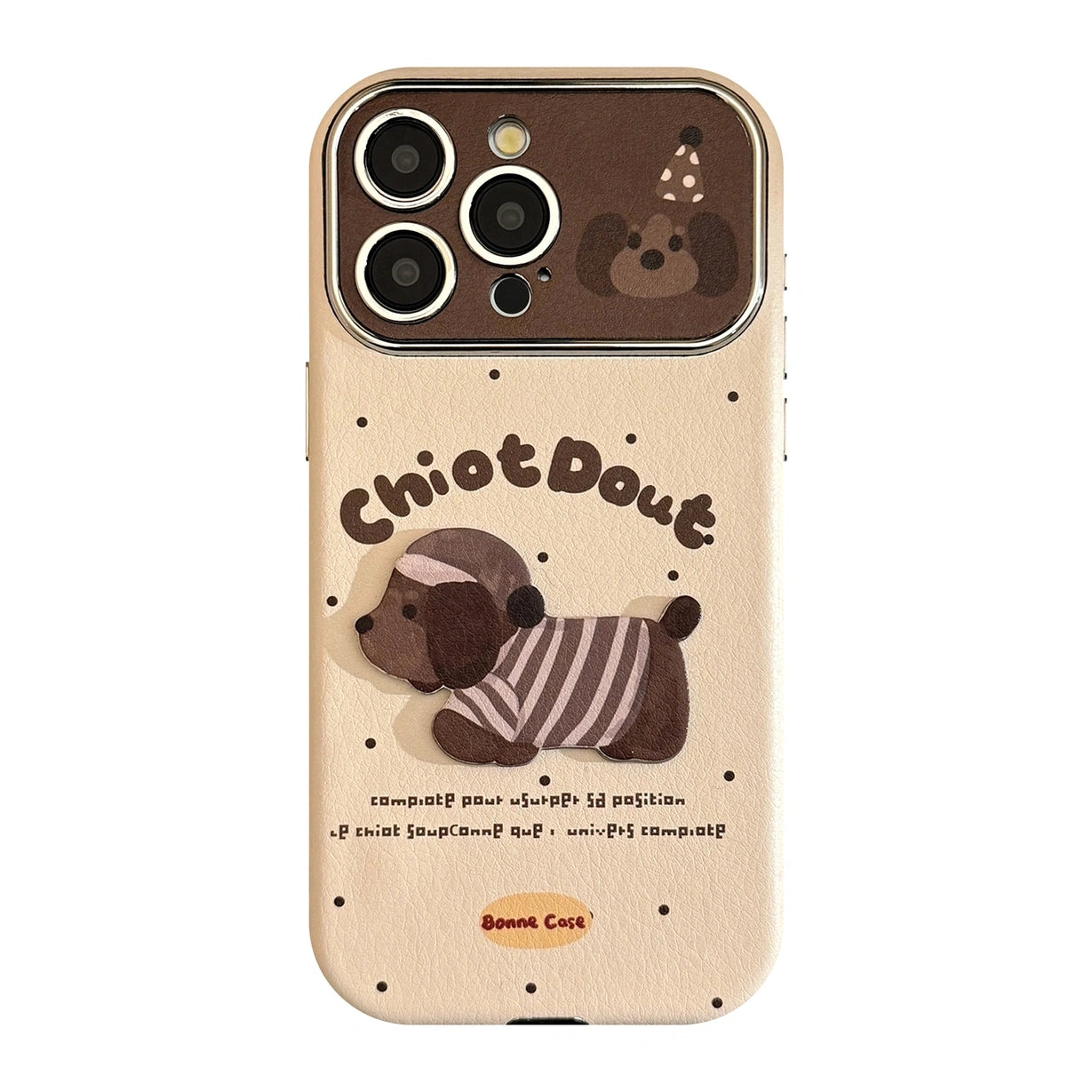 Cute Puppy Chiot Dout TPU Protective Phone Case for iPhone 17 Air 16 15 14 13 12 11 Pro Max Plus