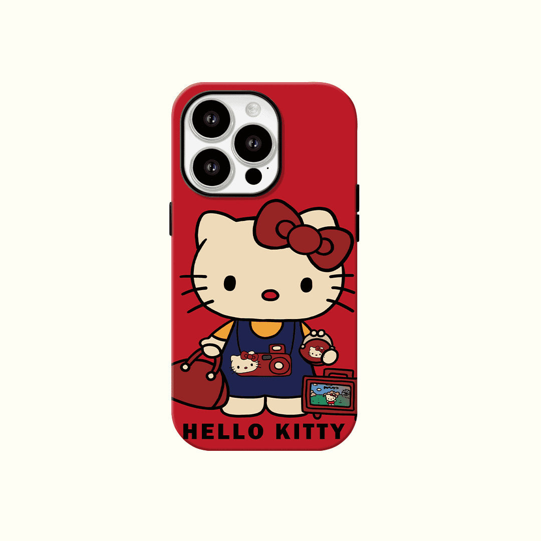 Cute Kitty Lovely Girls Cartoon MagSafe Phone Case For iPhone