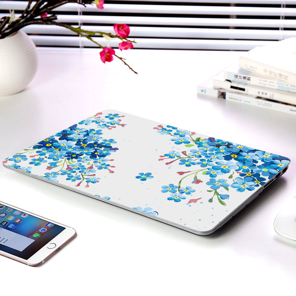 Floral Laptop Protective Case for Apple MacBook Clear Frosted Cover