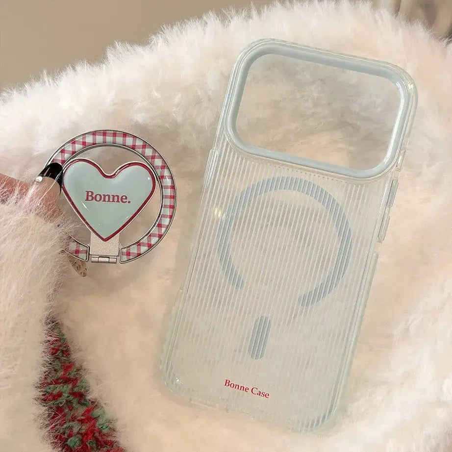 Heart Kickstand Magsafe Phone Case For iPhone Series 17 16 15 14 13 12