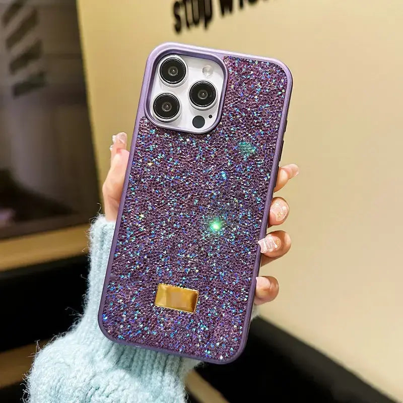 Rhinestone Diamond Phone Case For iPhone 11 12 13 14 15 16 17 Pro Max 16 Plus Shiny Shockproof Protective Cover