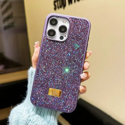 Rhinestone Diamond Phone Case For iPhone 11 12 13 14 15 16 17 Pro Max 16 Plus Shiny Shockproof Protective Cover