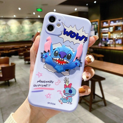 Popsockets 3D Cartoons Silicone Phone Case for VIVO V23 5G