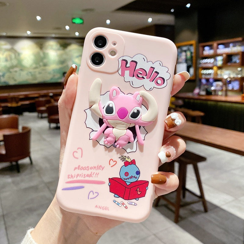 Popsockets 3D Cartoons Silicone Phone Case for VIVO V23 5G