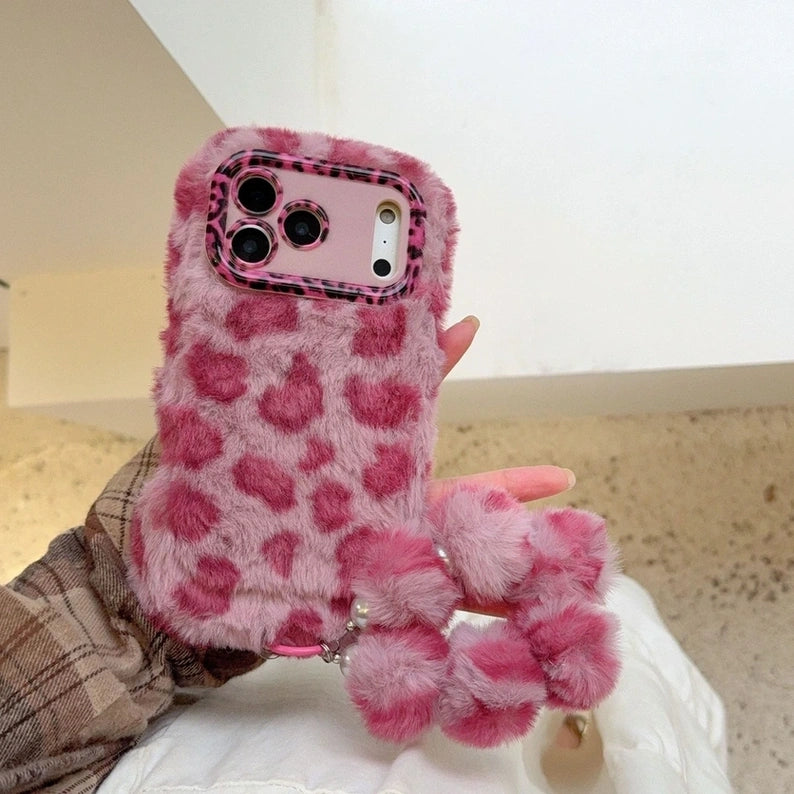 Rabbit Plush Phone Case for iPhone All 17 16 15 14 13 12 11 Series Models