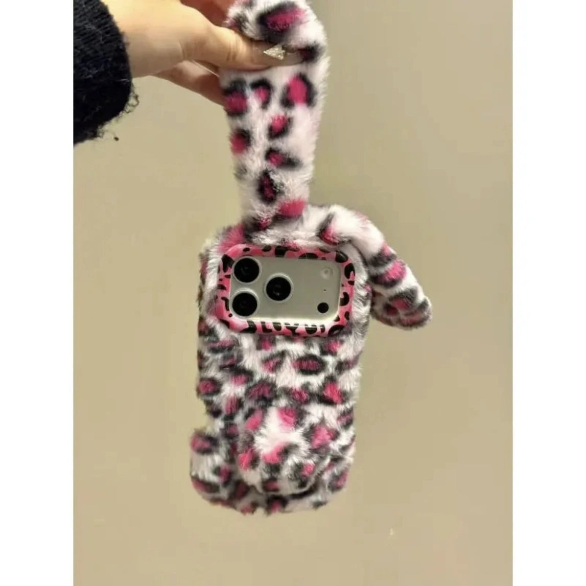 Rabbit Plush Phone Case for iPhone All 17 16 15 14 13 Series Models