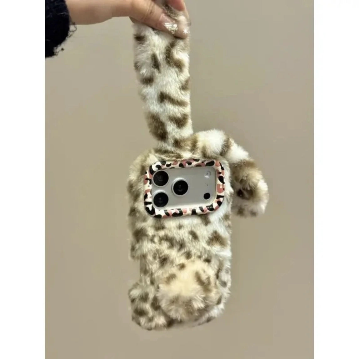 Rabbit Plush Phone Case for iPhone All 17 16 15 14 13 Series Models