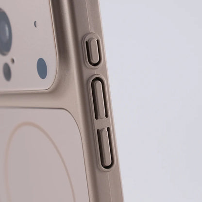 Frosted Camera Lens Protection Magnetic MagSafe Case For iPhone 17 17Pro Max 16 Pro 15 14 13 Matte Wireless Charging Armor Cover