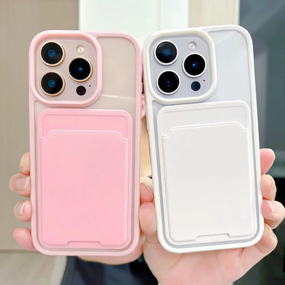 Luxury Candy Card Bag Wallet Phone Case For iPhone 17 16 15 14 13 12 11 Pro Max XS XR X 7 8 Plus Shockproof Bumper Cases Cover