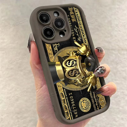 Popular USD Dollar Design Phone Case For iPhone 17 Air 16E 16 15 14 13 12 11 Pro Max X XR XS Max 7 8 Plus