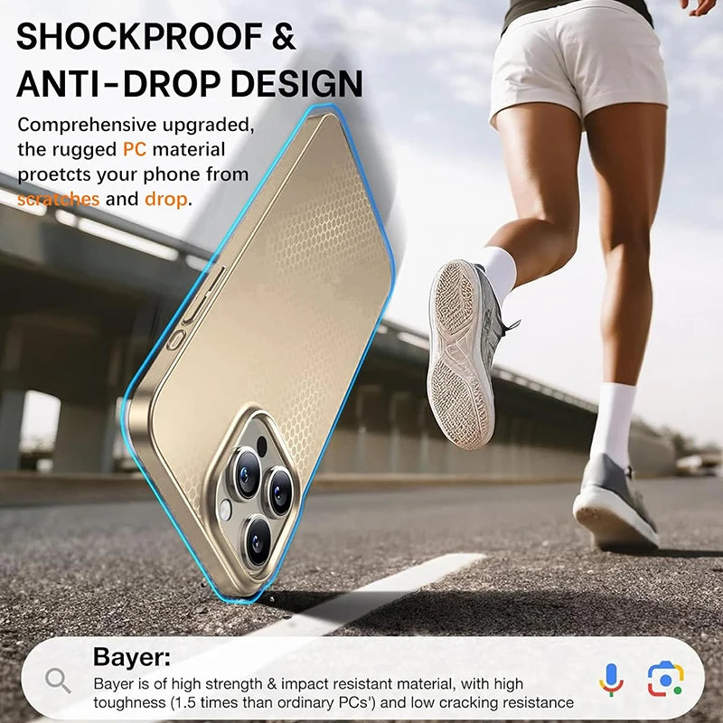 Coque arrière rigide ultra-mince en polycarbonate mat pour iPhone 17 Air, 16e, 16, 15, 14, 13, 12 Pro Max, couleur unie, finition givrée.