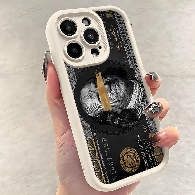 Popular USD Dollar Design Phone Case For iPhone 17 Air 16E 16 15 14 13 12 11 Pro Max X XR XS Max 7 8 Plus