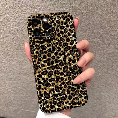 For iPhone 17 16 15 14 13 12 11 Pro Max Case Leopard Print Silicone Cover For iPhone XS Max XR X 7 8 Plus 16e 17 Air Soft Funda
