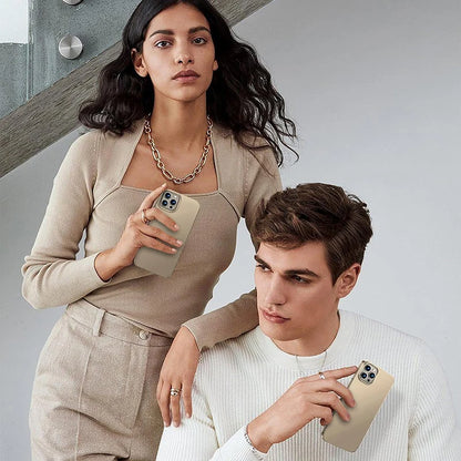 Coque arrière rigide ultra-mince en polycarbonate mat pour iPhone 17 Air, 16e, 16, 15, 14, 13, 12 Pro Max, couleur unie, finition givrée.